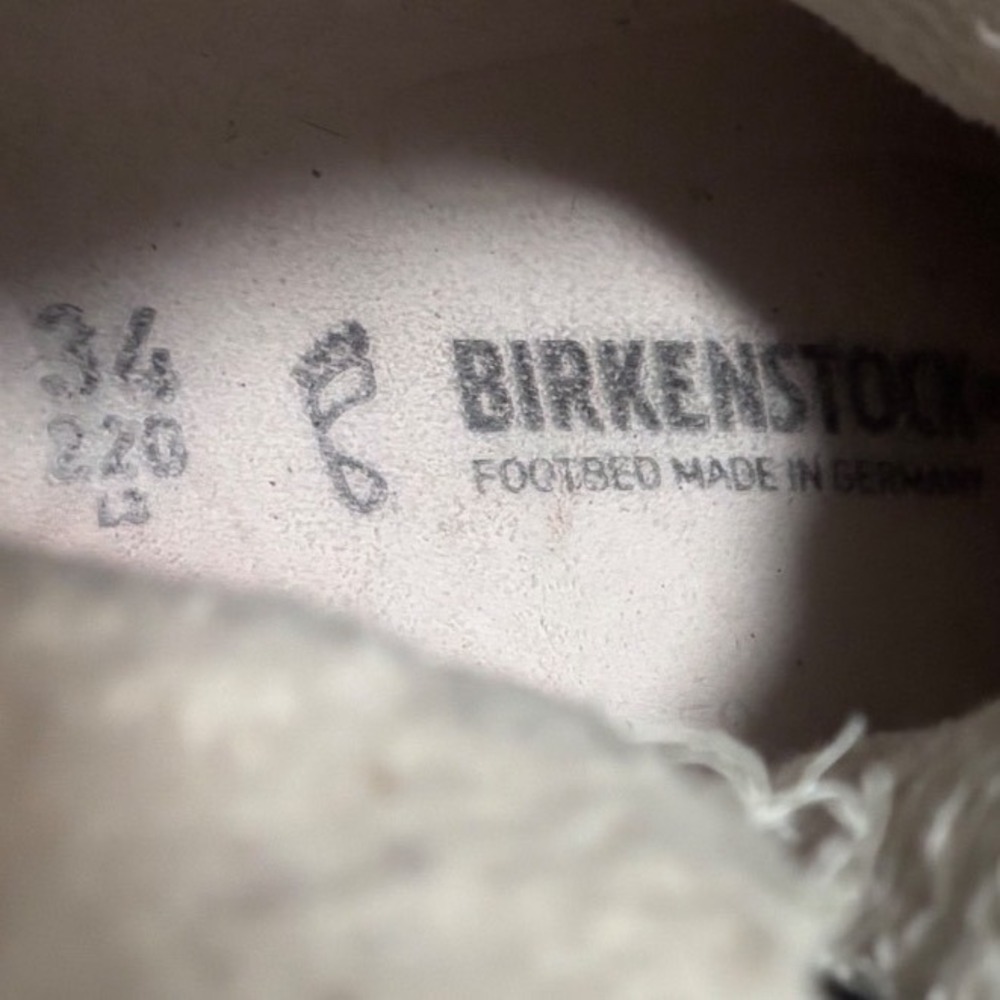 Birkenstock Bakki Black Suede Shearling Lined Ankle Boots Womens 34 L3 220 mm - Picture 7 of 7